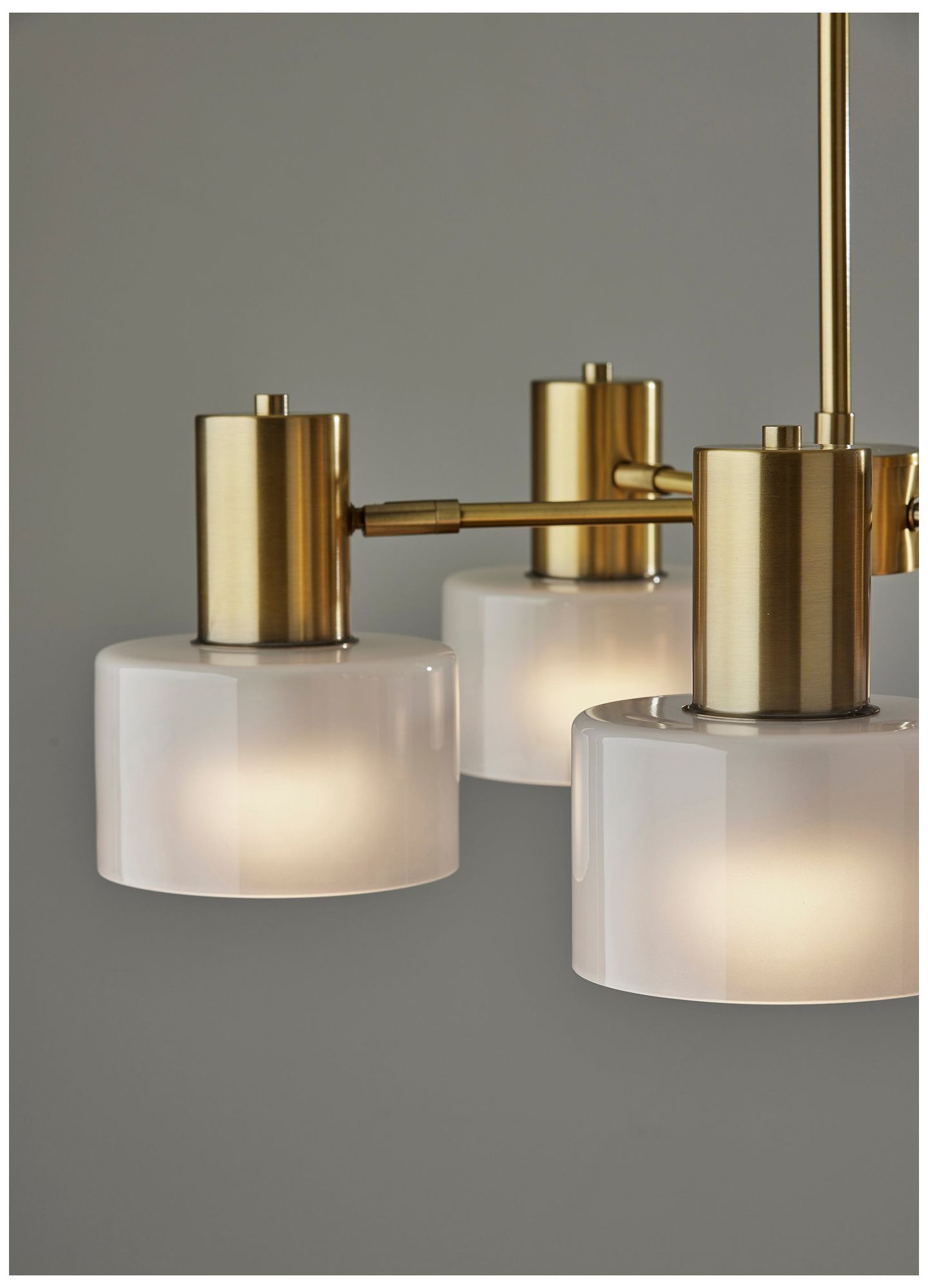 Adesso Rhodes Chandelier - Antique Brass