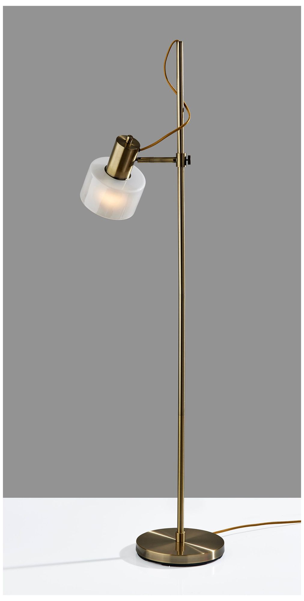 Image 5 Adesso Rhodes Floor Lamp - Antique Brass more views