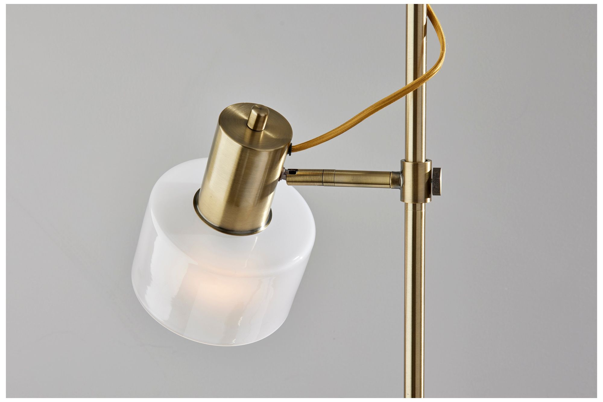 Image 6 Adesso Rhodes Floor Lamp - Antique Brass more views