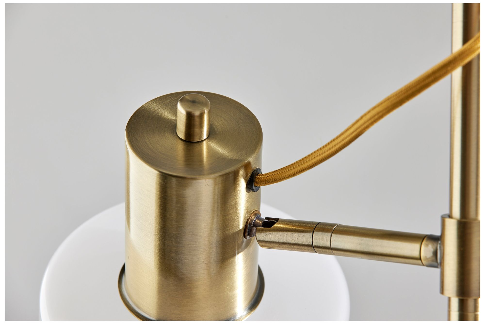 Image 7 Adesso Rhodes Floor Lamp - Antique Brass more views