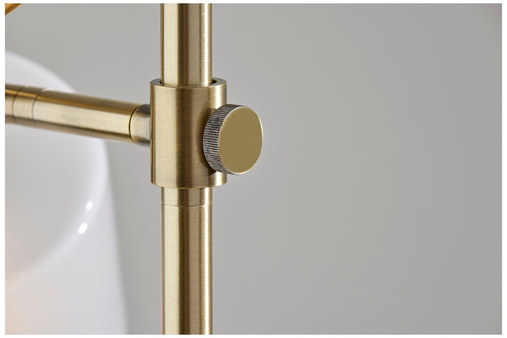 Adesso Rhodes Floor Lamp - Antique Brass