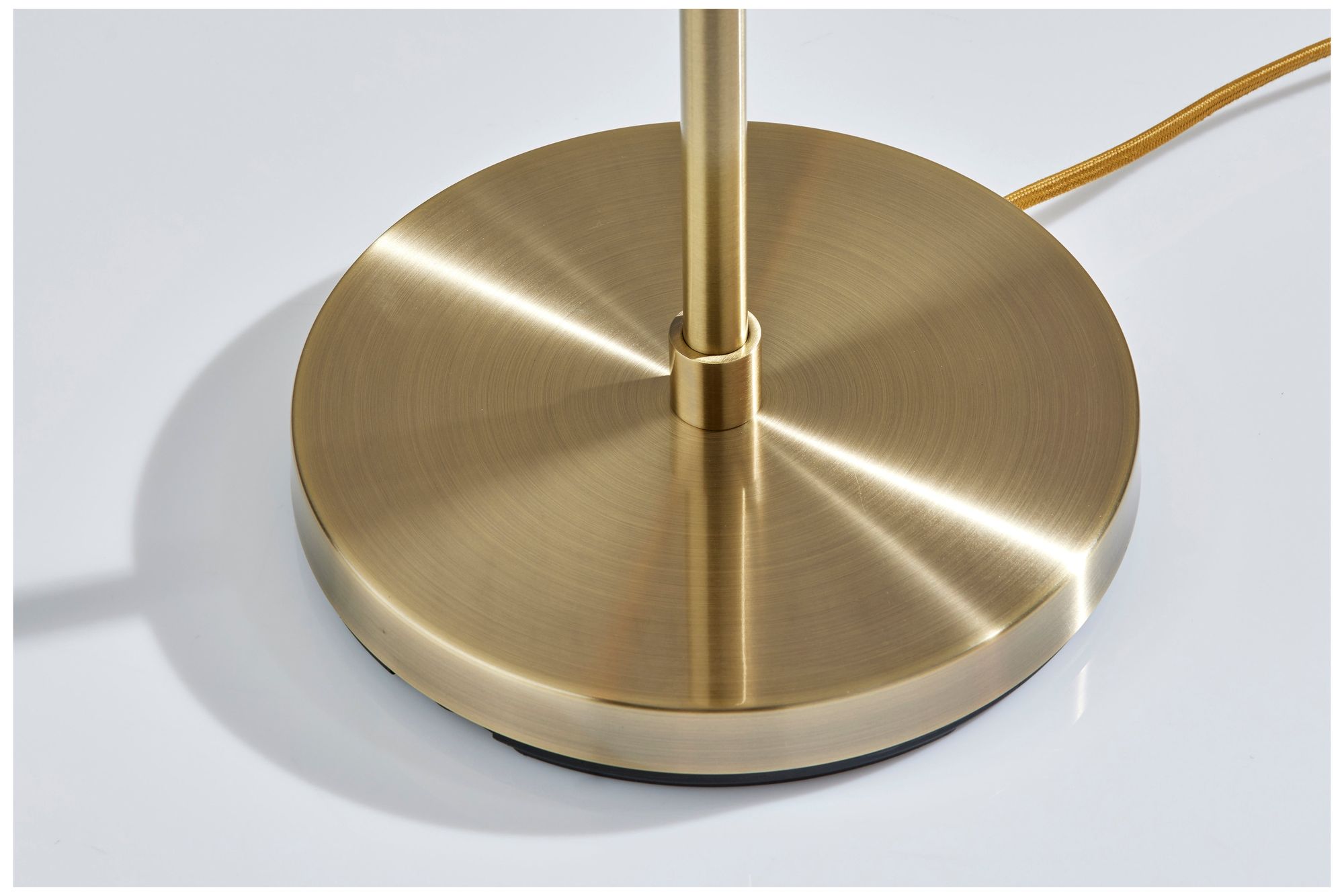 Adesso Rhodes Floor Lamp - Antique Brass