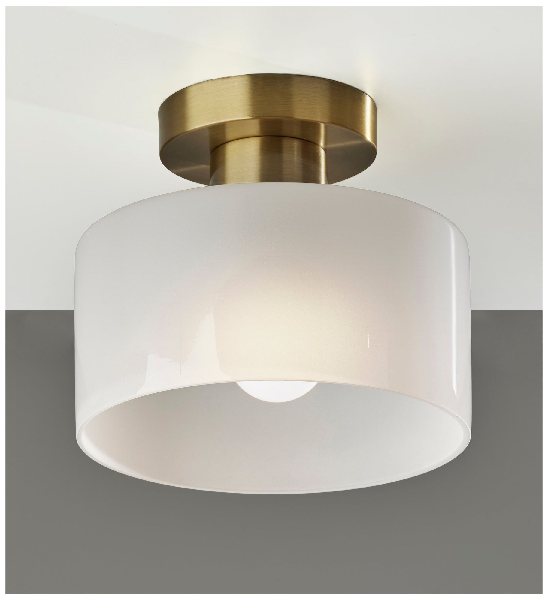 Image 6 Adesso Rhodes Flush Mount - Antique Brass more views