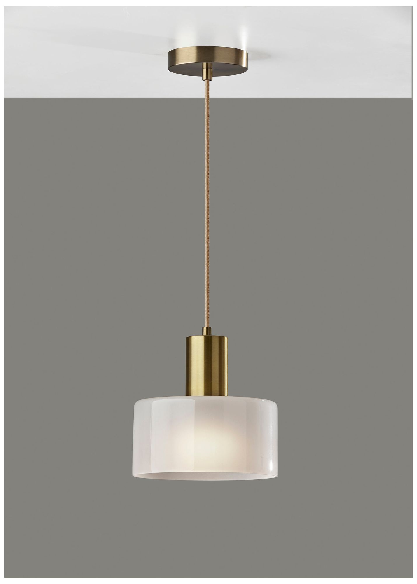 Image 3 Adesso Rhodes Pendant - Antique Brass more views