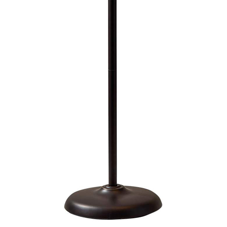 Image 4 Adesso Rodeo 61" Antique Bronze Metal Swing Arm Downbridge Floor Lamp more views