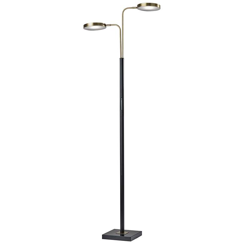Image 1 Adesso Rowan 71" High 2-Light Modern LED Floor Lamp