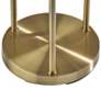 4_Adesso Trio 68" High Antique Brass Tree Floor Lamp with Glass Shelves more views