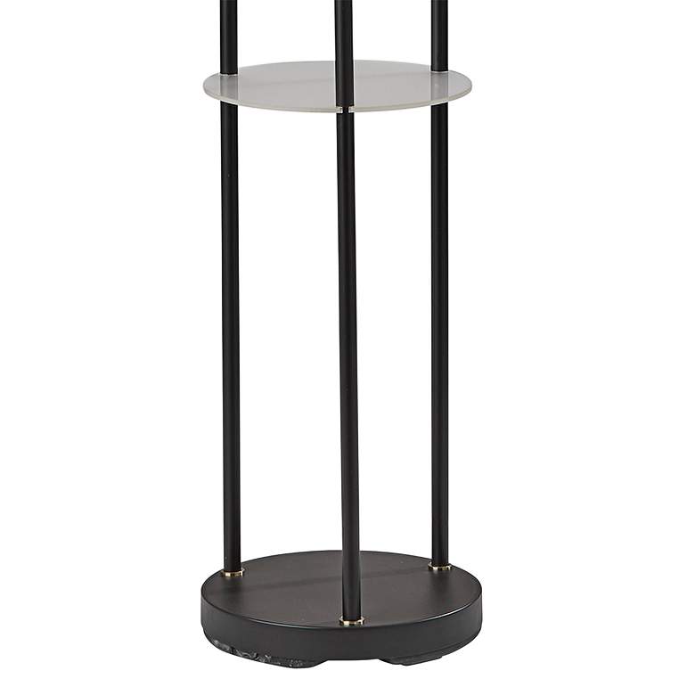 Image 3 Adesso Trio 68" High Black Metal Modern 3-Light Shelf Floor Lamp more views