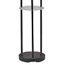 3_Adesso Trio 68" High Black Metal Modern 3-Light Shelf Floor Lamp more views