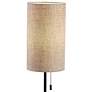 2_Adesso Trudy 26 3/4" Beige Brown Fabric Shade Black Metal Table Lamp more views