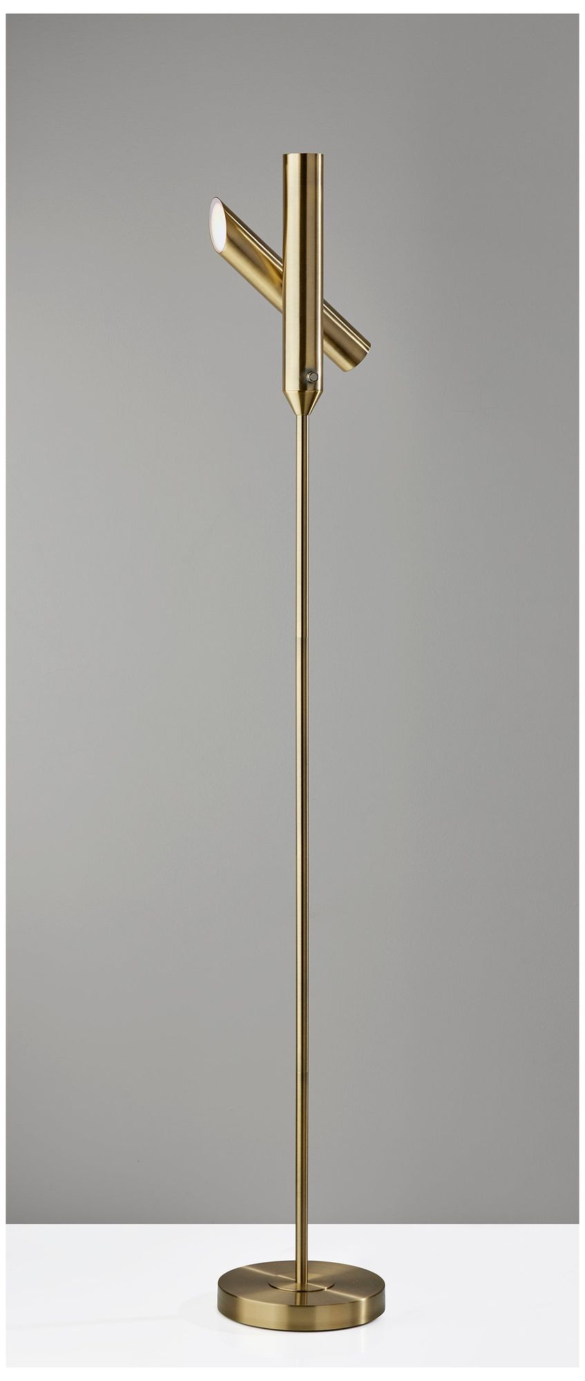 Image 3 Adesso Vega Torchiere - Antique Brass more views