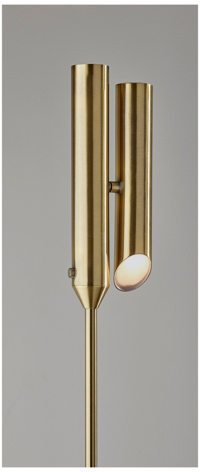 Adesso Vega Torchiere - Antique Brass