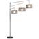 Adesso Wellington 91" Adjustable 3-Light Steel Modern Arc Floor Lamp