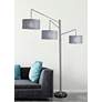 1_Adesso Wellington 91" Adjustable 3-Light Steel Modern Arc Floor Lamp
