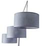 Adesso Wellington 91" Adjustable 3-Light Steel Modern Arc Floor Lamp