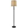 2_Adesso William 58" High Traditional Black Metal Stem Floor Lamp
