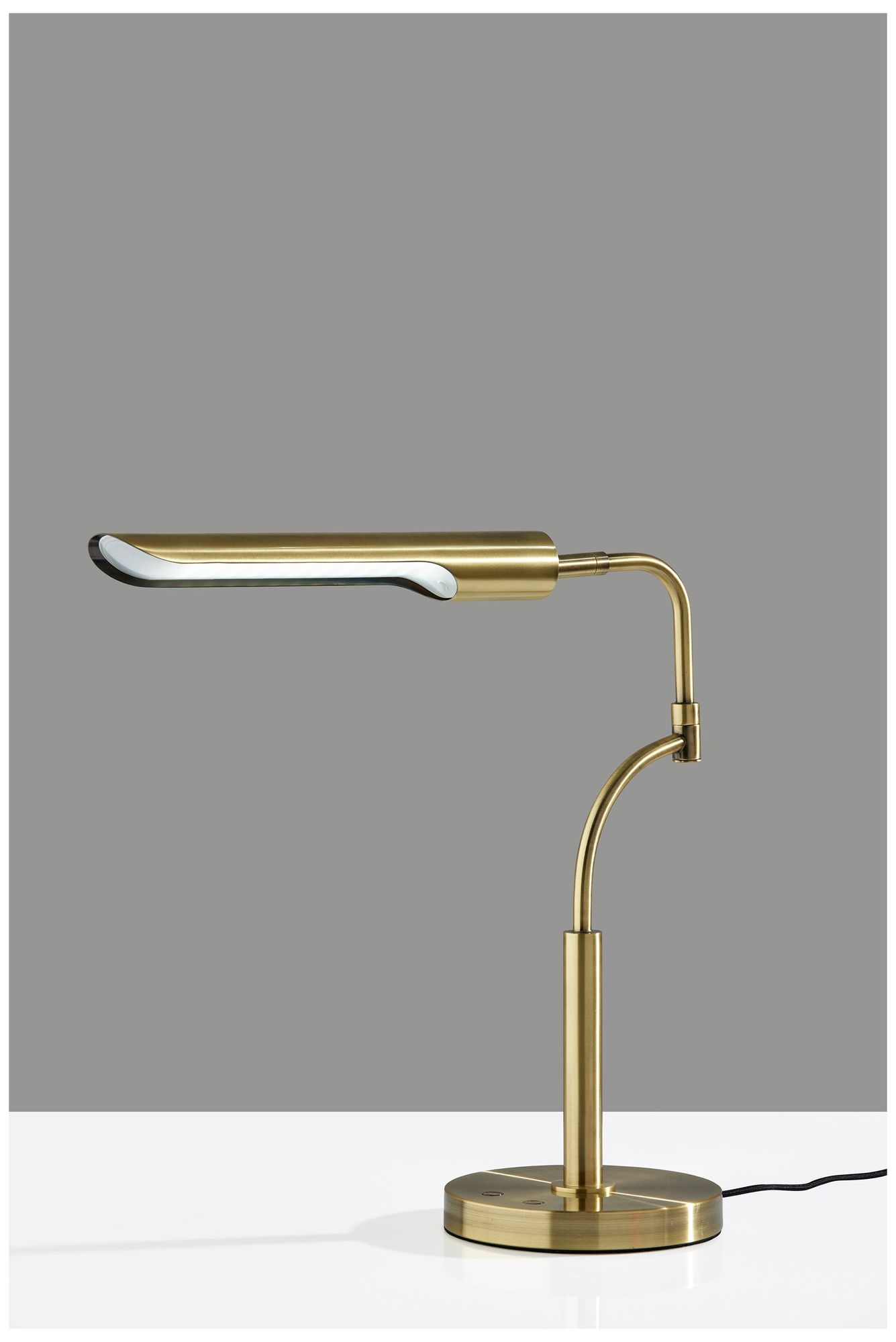 Image 3 Adesso Zane LED Desk Lamp w. Smart Switch - Antique Brass more views