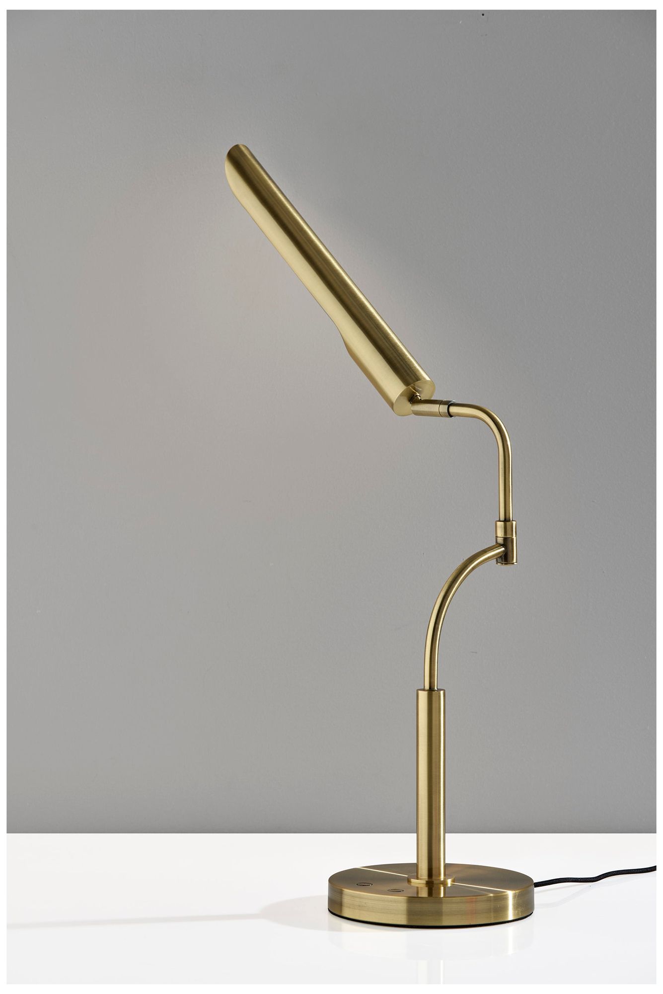 Image 5 Adesso Zane LED Desk Lamp w. Smart Switch - Antique Brass more views