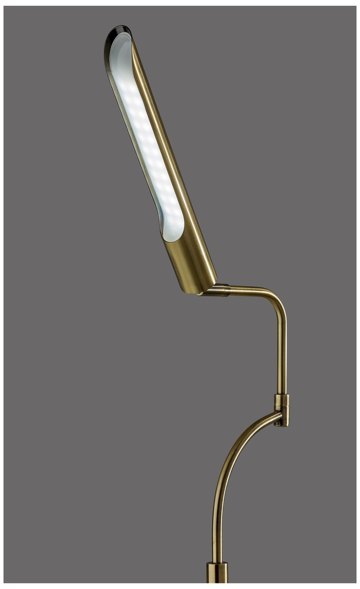 Image 6 Adesso Zane LED Floor Lamp w. Smart Switch - Antique Brass more views