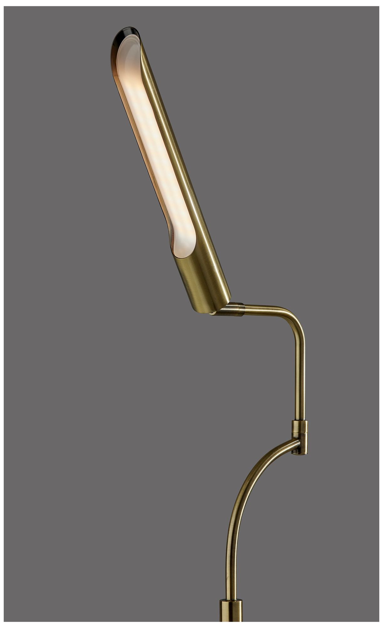 Image 7 Adesso Zane LED Floor Lamp w. Smart Switch - Antique Brass more views