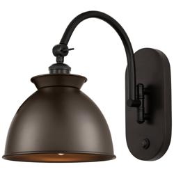 Adirondack 12" High Oil-Rubbed Bronze Adjustable Wall Sconce