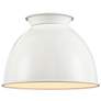 3_Adirondack 12"H Polished Chrome Wall Sconce with White Shade more views
