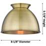 4_Adirondack 12"H Polished Chrome Wall Sconce with White Shade more views
