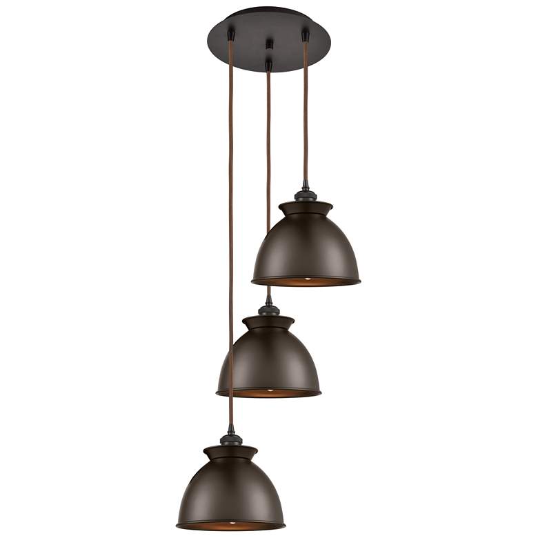 Image 1 Adirondack 14 3/4"W Oil-Rubbed Bronze Multi-Light Pendant
