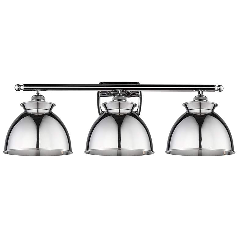 Image 1 Adirondack 28"W 3 Light Polished Chrome Bath Light w/ Polished Chrome