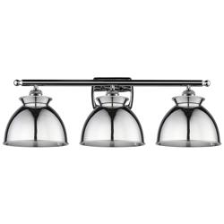 Adirondack 28"W 3 Light Polished Chrome Bath Light w/ Polished Chrome
