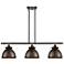 Adirondack 36"W 3 Light Oil Rubbed Bronze Stem LED Island Light