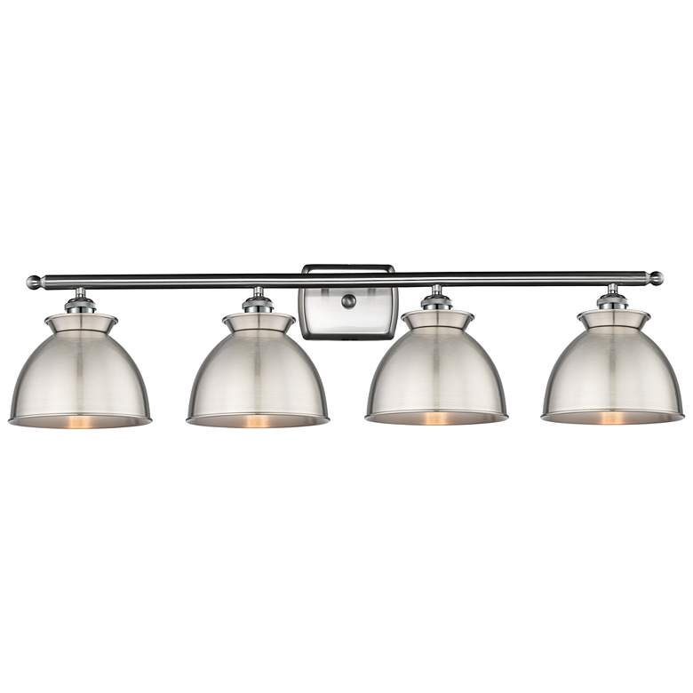 Image 1 Adirondack 38"W 4 Light Brushed Satin Nickel Bath Light