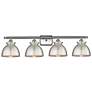 Adirondack 38"W 4 Light Brushed Satin Nickel Bath Light