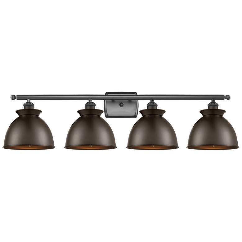 Image 1 Adirondack 38"W 4 Light Oil Rubbed Bronze LED Bath Light