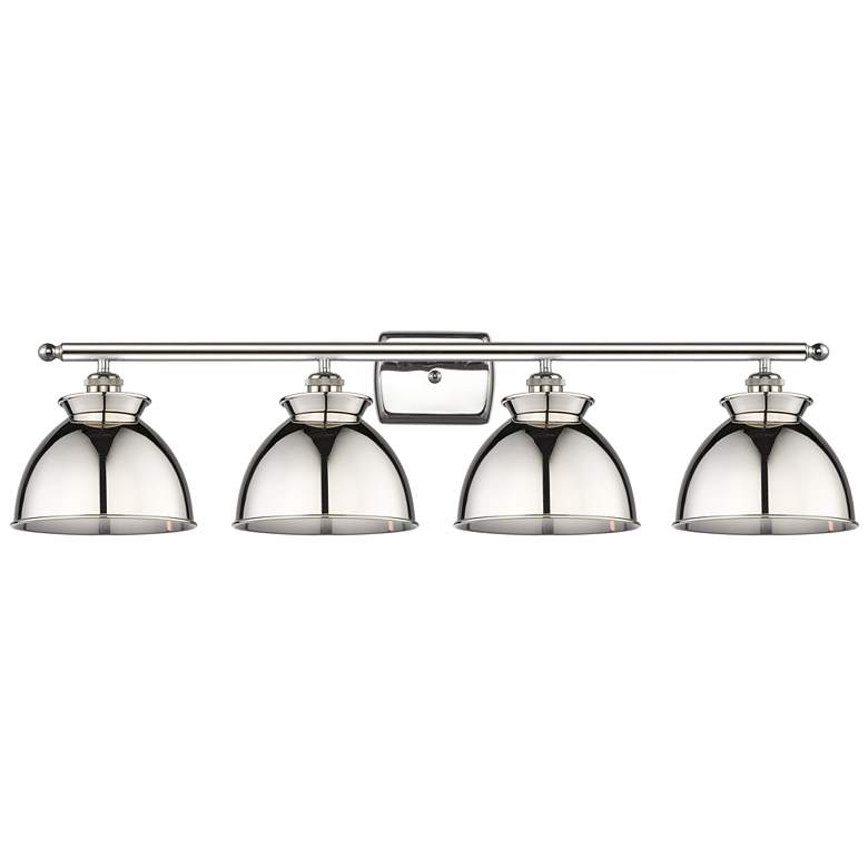 Image 1 Adirondack 38"W 4 Light Polished Nickel Bath Light w/ Polished Nickel
