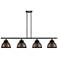 Adirondack 48"W 4 Light Oil Rubbed Bronze Stem Island Light