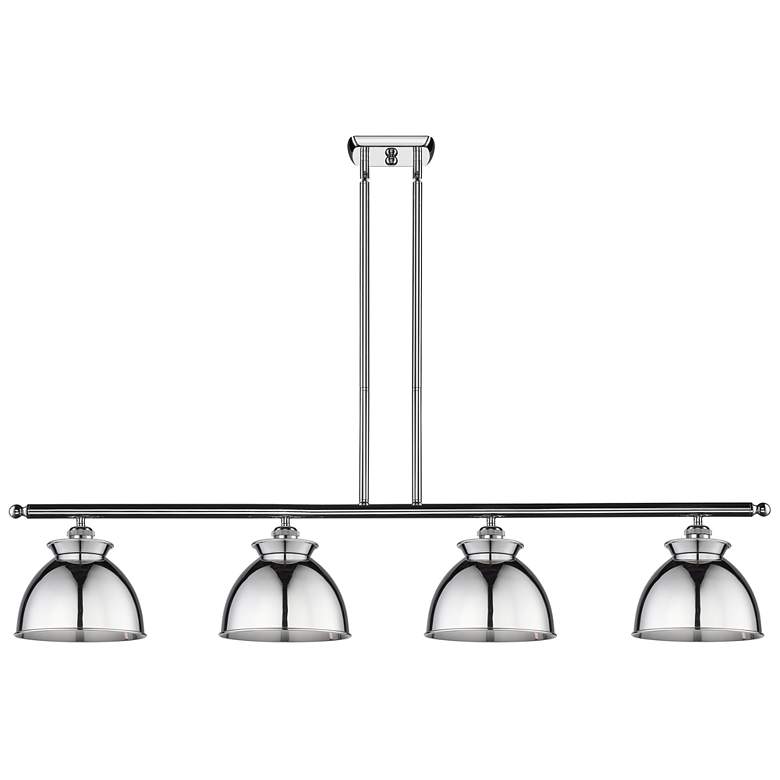 Image 1 Adirondack 48"W 4 Light Polished Chrome Stem Island Light