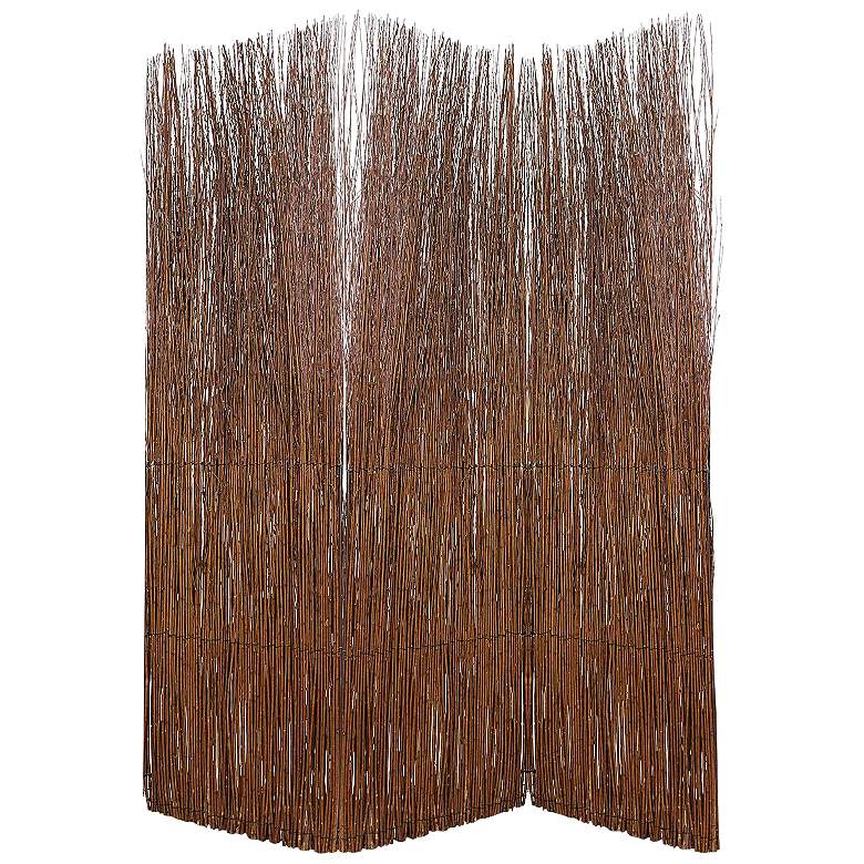 Image 2 Adirondack 63"W Brown Willow Branches Screen/Room Divider