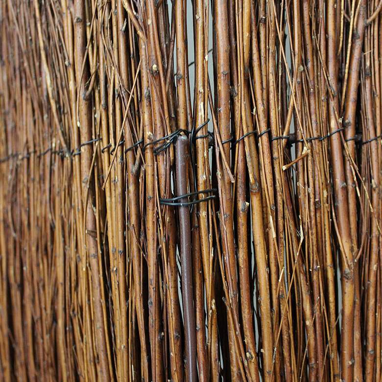 Image 3 Adirondack 63"W Brown Willow Branches Screen/Room Divider more views