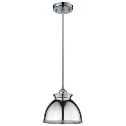 Adirondack 8.13"W Polished Chrome Corded Mini Pendant