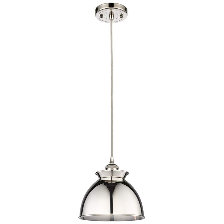 Image 1 Adirondack 8.13"W Polished Nickel Corded Mini Pendant