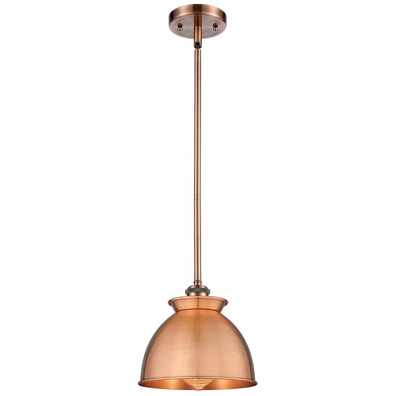 Image 1 Adirondack 8 1/4" Wide Antique Copper Mini Pendant