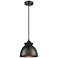 Adirondack 8" LED Mini Pendant - Matte Black - Matte Black Shade