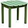Adirondack Style Moss Green Acacia Wood Outdoor Side Table