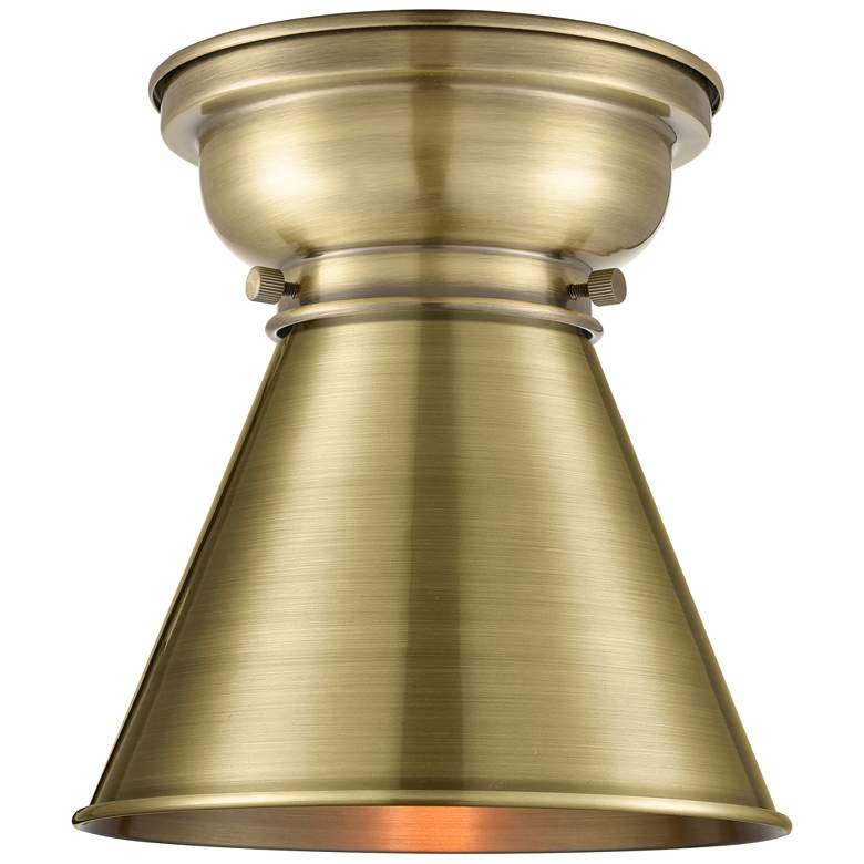 Image 1 Aditi Appalachian 8" Antique Brass Flush Mount
