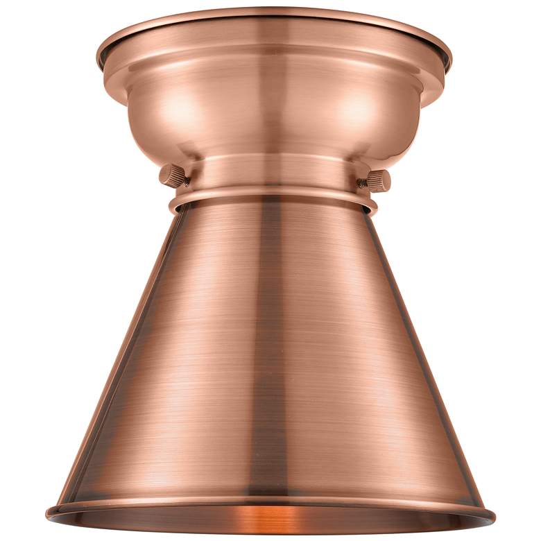 Image 1 Aditi Appalachian 8" Antique Copper Flush Mount