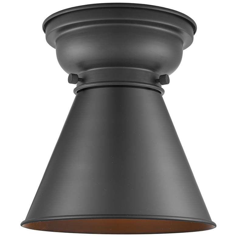 Image 1 Aditi Appalachian 8" Matte Black Flush Mount