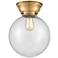 Aditi Beacon 10" LED Flush Mount - Brushed Brass - Seedy Shade