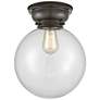 Aditi Beacon 10" Oil Rubbed Bronze Flush Mount w/ Clear Shade