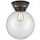 Aditi Beacon 10" Oil Rubbed Bronze Flush Mount w/ Clear Shade